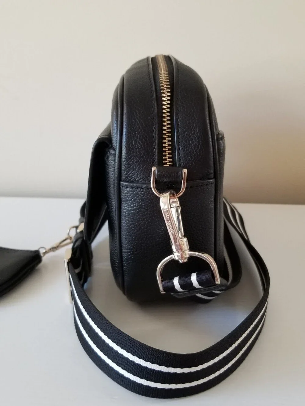 Kate Spade Rosie Pebbled Leather Flap Crossbody Bag With Coin Purse